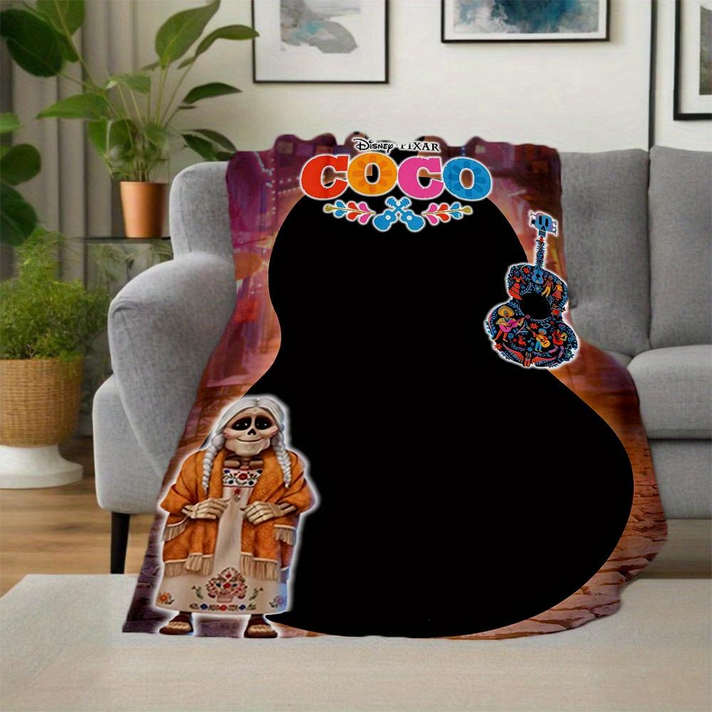 1pc, Disney Mama Coco Blanket Seasonal Home Decor Gift for Family Cozy Throw Blanket, Living Room, Travel, Camping, Car Blankets