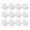 12Pcs Candy Bottle Transparent Plastic Snow Globe DIY Craft Containers Screw Cap Clear Snow Candy Globe for Party Wedding
