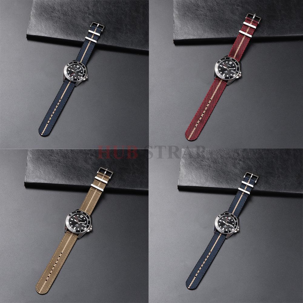 Nylon Strap 20mm 22mm Watch Band Woven Canvas Fabric Band for Seiko for Omega Men Woemn Military Sport Quick Release Bracelet
