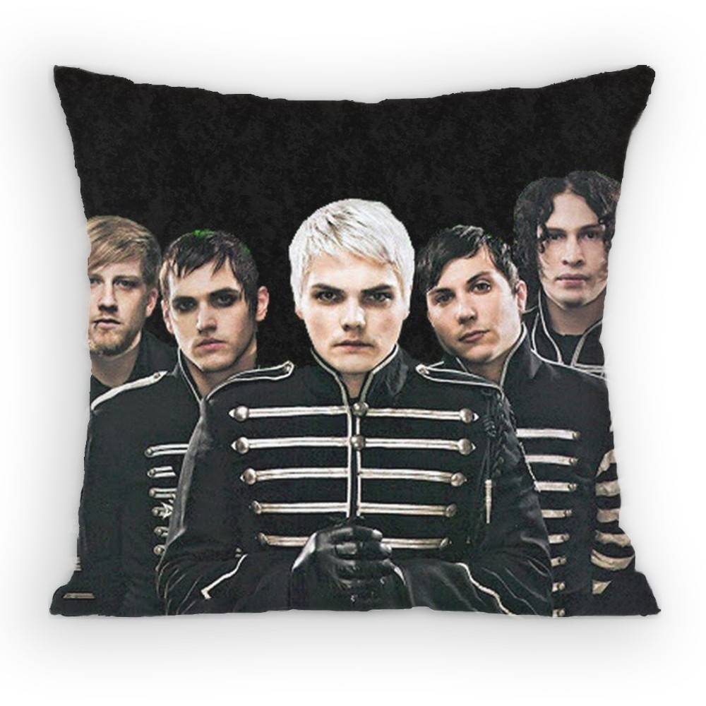 MCR MMy CChemical RRomance Band Pillow Case Sofa Living Room Bedroom Headboard Backrest Cushion Square Cushion Nap Time