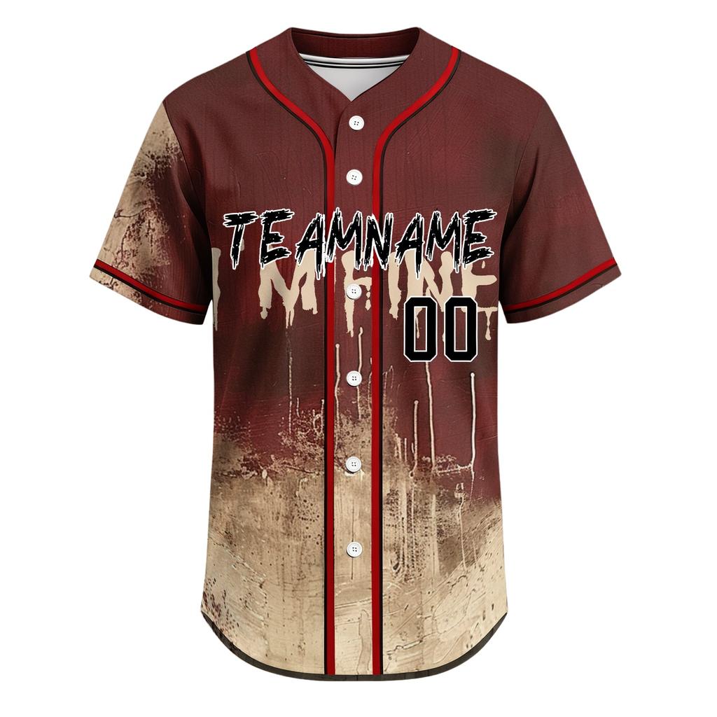 Customizable Baseball for Men Women, DIY Halloween Sports Top