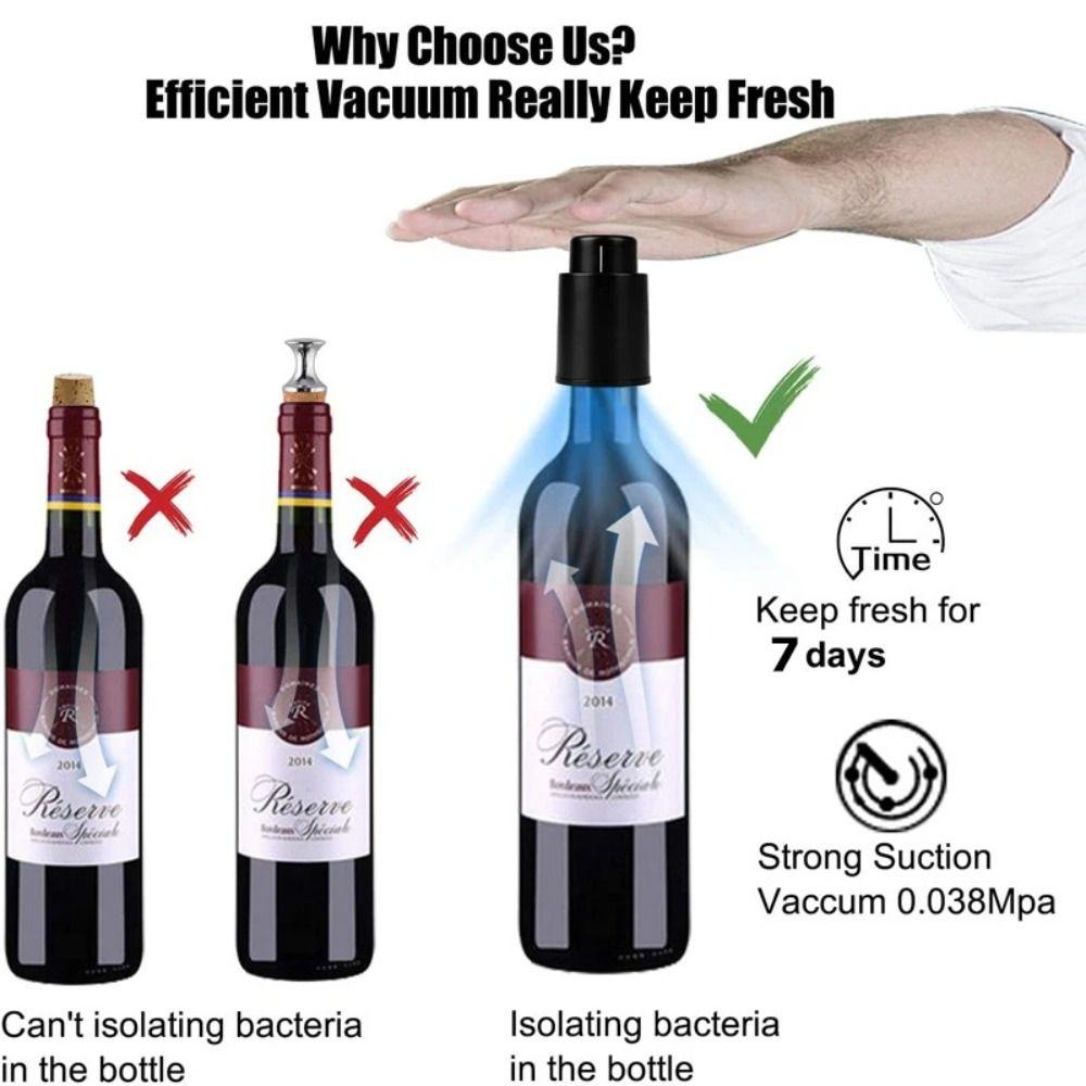 1/2Pcs Push Style Vacuum Wine Stoppers Sealed Storage Wine Corks Gifts Wine Preserver  Bar Tools