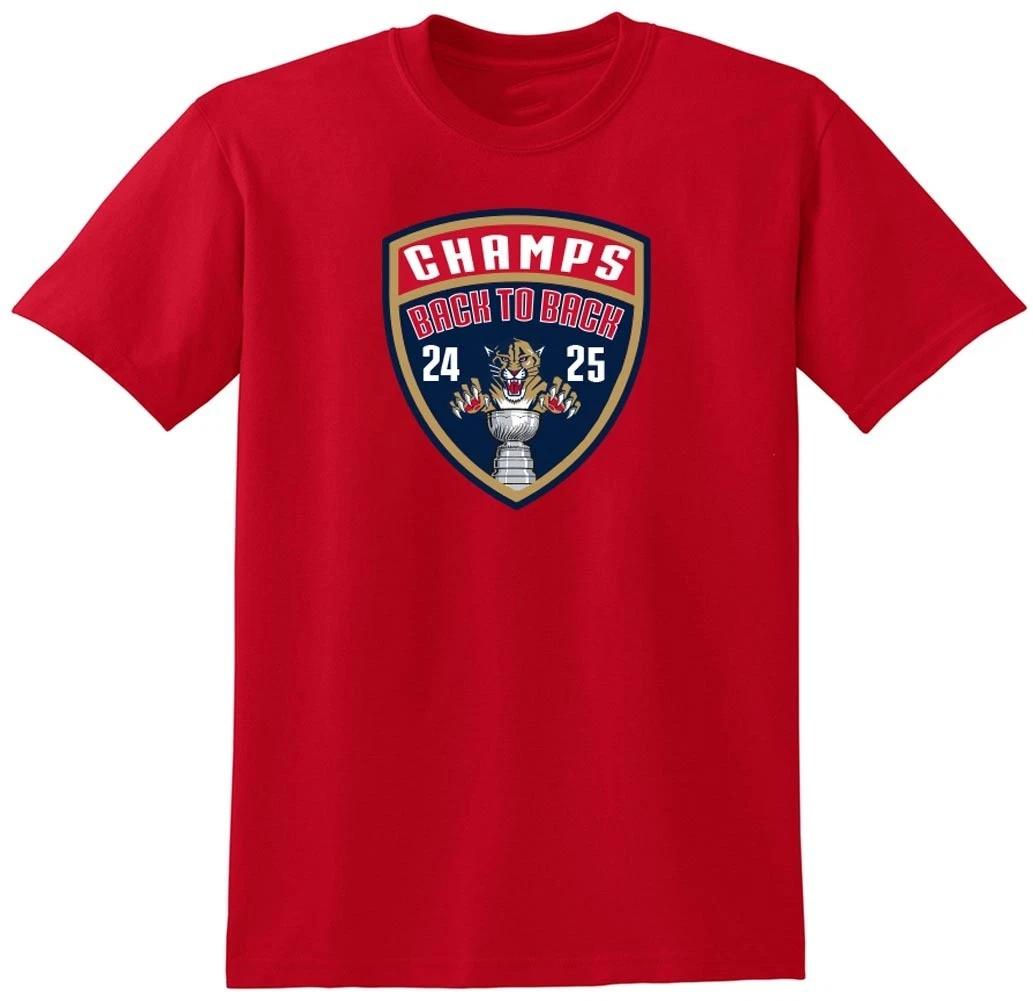 Panthers 2025 Champions Back 2 Back Shirt T-Shirt XL