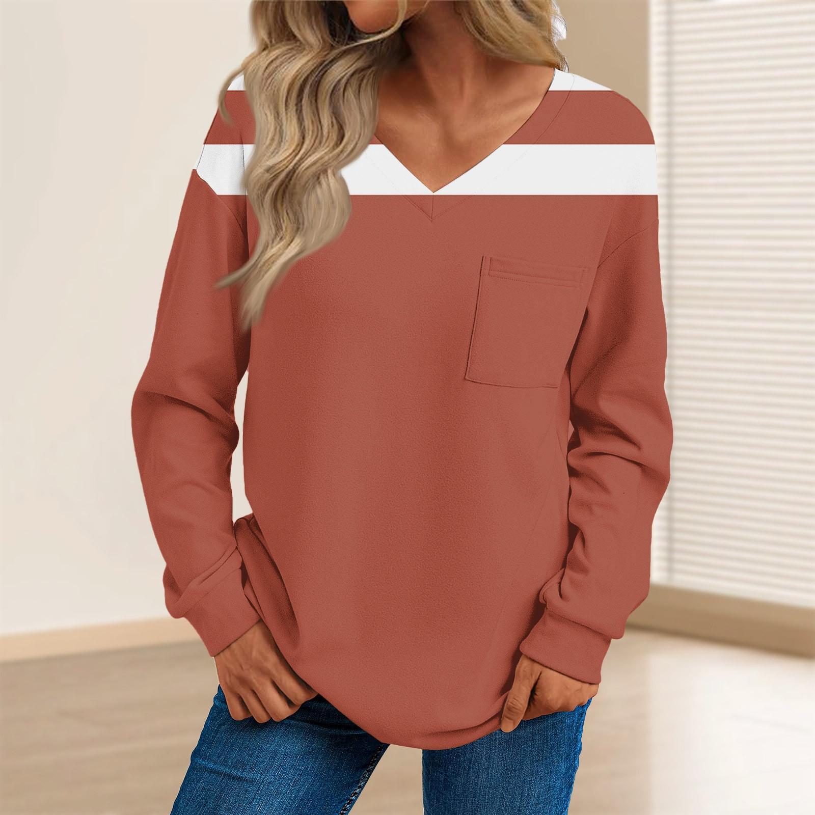 

Женская мода повседневный свитер с длинным рукавом и принтом V-образным вырезом L шафрановый