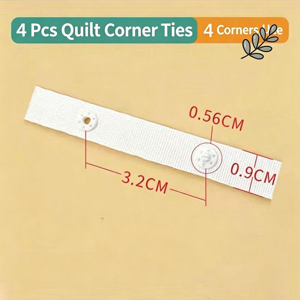 4/8/16PCS Four Corner Fixed Quilt Cover Ties Flat Rope Binding Duvet Cover Straps  Home Use