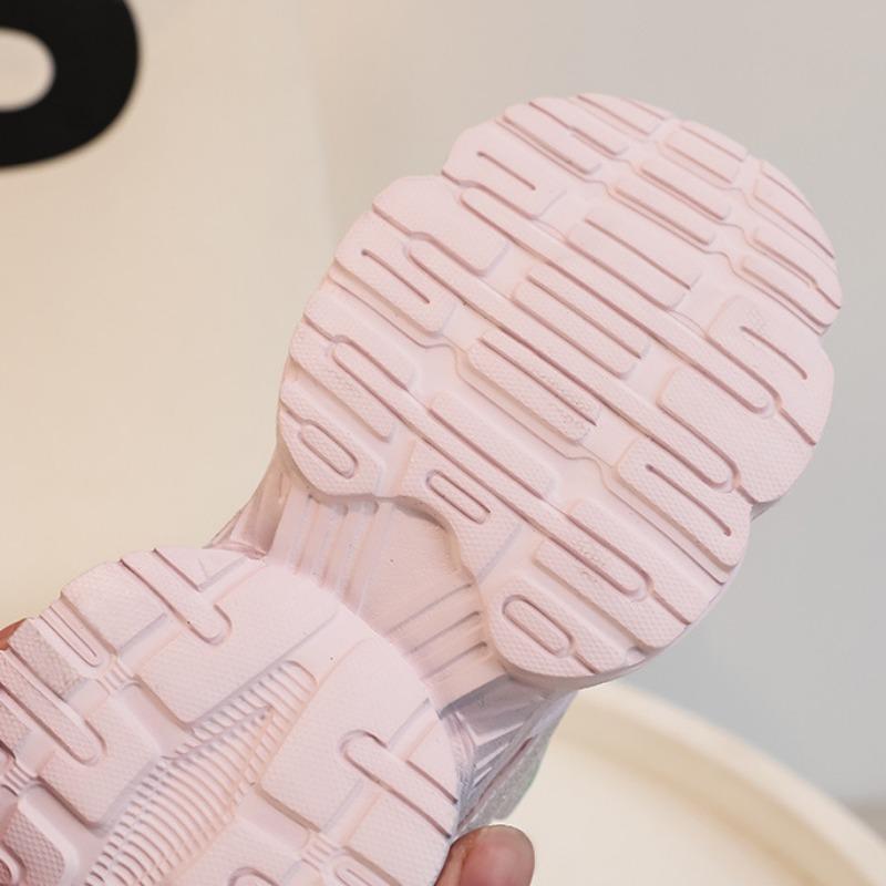 WARRIOR Girls Sports Shoes Spring and Autumn New Princess Casual Shoes Children's Running Shoes