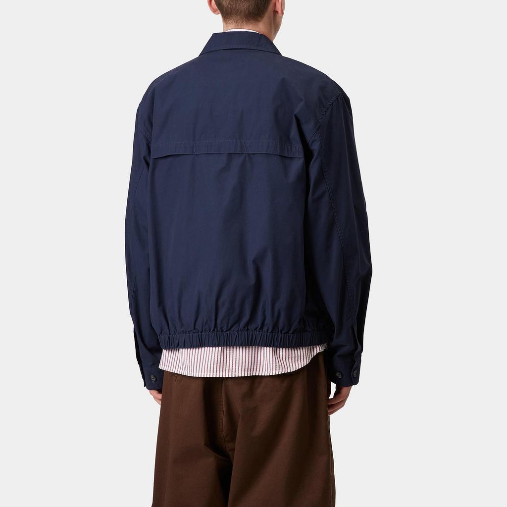 Carhartt WIP SS25 Chest C Embroidered Logo Relaxed Hem Casual Jacket Men Jacket Navy-Blue I034516-36J-XX