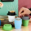 Creative Mr. Hat Toothpick Box Gentleman Model Toothpick Holder Home Desktop Decoration Ornament Kitchen Supplies Gift