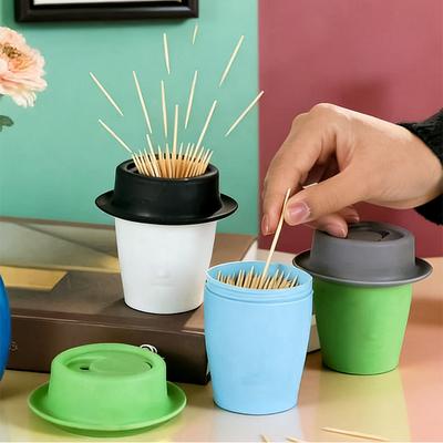 Creative Mr. Hat Toothpick Box Gentleman Model Toothpick Holder Home Desktop Decoration Ornament Kitchen Supplies Gift