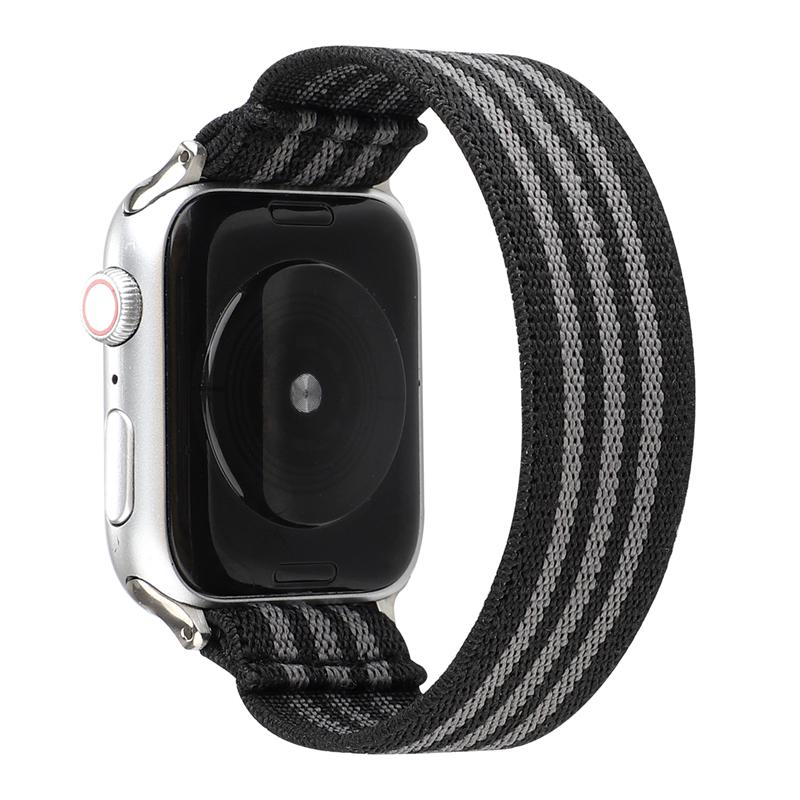 Elastic Fabric Bracelet for Apple Watch Band SE 7 6 5 4 41mm 45mm 40mm 44mm Strap for Iwatch Series 6 5 3 2 38mm 42mm Watchbands