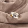 Citrine Gemstone Ring, Handmade Silver Jewelry, 925 Sterling Silver Dainty Ring, Women's Jewelry Gift For Her