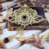 Women's Gold Color Brooch Wedding Jewelry Flower Brooch Family Wedding 2023