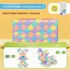 Macaron Rainbow Morandi Magic Ruler Children's Educational Toy Rubik's Cube Can Be Spliced