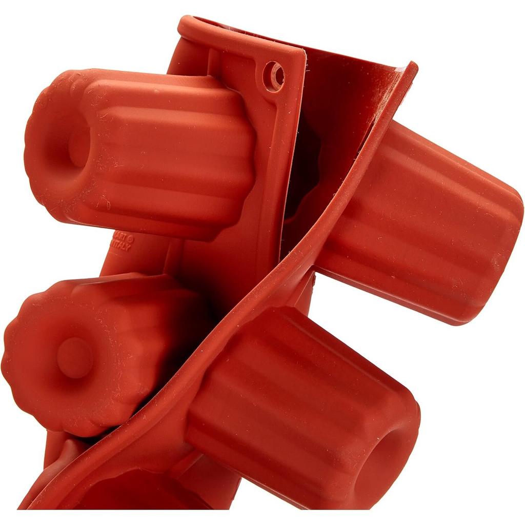 Red 18-Cavity Non-Stick Silicone Mini Canelé Mold Ice Cube Tray Cake Pan DIY Cookie Chocolate Mousse Pudding Mold Baking Tool