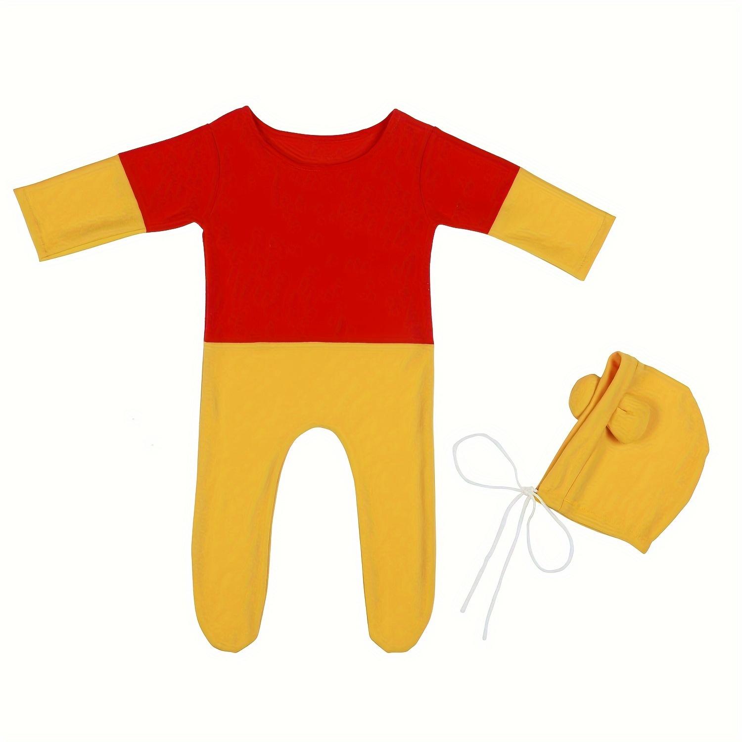 

Yellow Honeybee Jumpsuit Baby Photography Props Hat Romper Bodysuit Newborn Outfit Photo Shoot Costume Cute Animal Theme