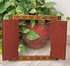 Antique Painted Indian Jharokha Window: Royal King Wall Hanging
