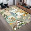 Peter Rabbit Flannel Printed Carpet, Home Sofa Decoration for Living Room & Bedroom, Non‑Slip Play Flannel Floor Mat for Game Room