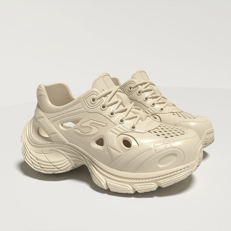 Fashion Women's Height Increase Casual Shoes 2025 New Fashion Lace Up Outdoor Sports Sandals Breathable Non Slip Comfortable Beach Shoes