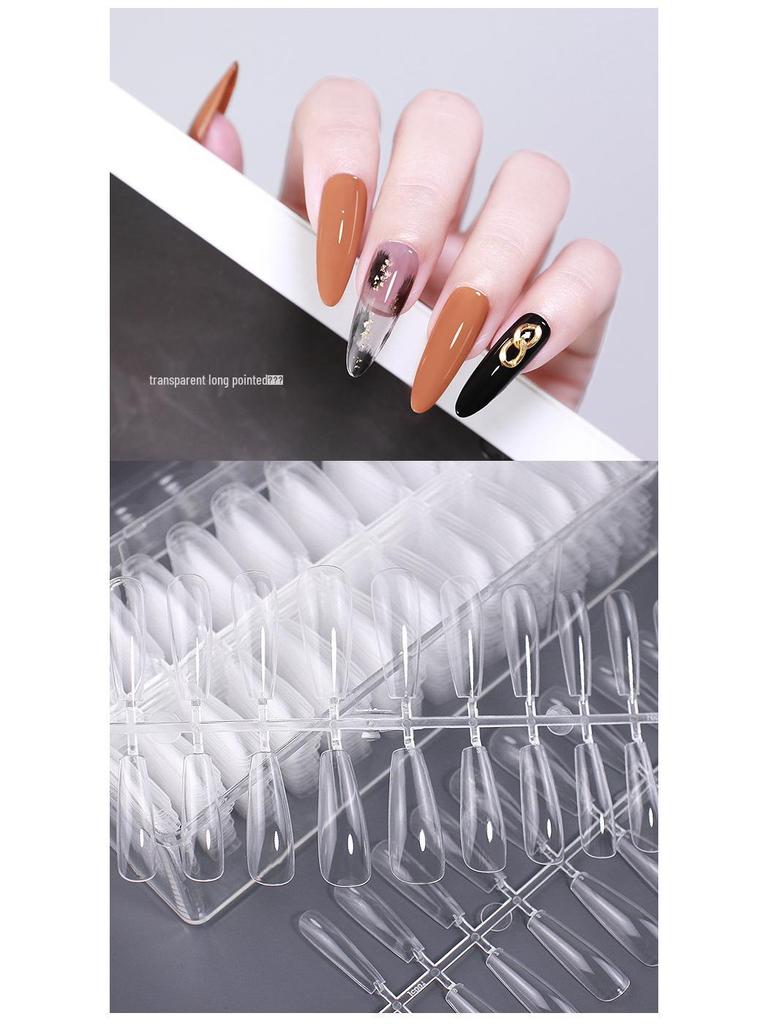 540 Ultra-Thin Transparent Half-Cover False Nail Tips - Seamless, No Carving Required