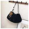 Japanese and Korean Fashion Simple Faux Fur 2026 Women's New Winter Style Commuter High-End Feel Shoulder Bag, Handbag and Crossbody Bag