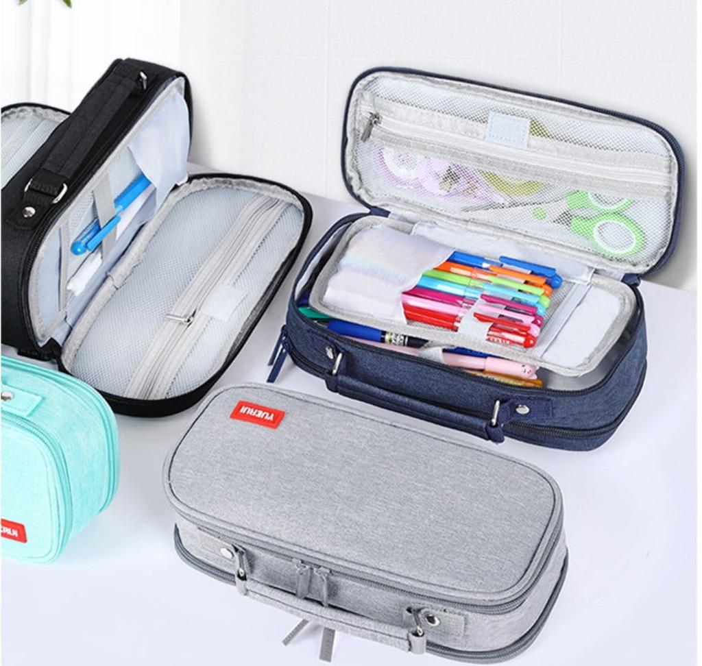 Japanese Brand Pencil Large Stylish Pencil Case for Elementary School Middle School and Working Easy To Simple Multifunctional Pen Large Storage