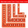 L-Shaped 90° Right Angle Positioning Ruler for Woodworking and Stone, Thickened Plastic Design
