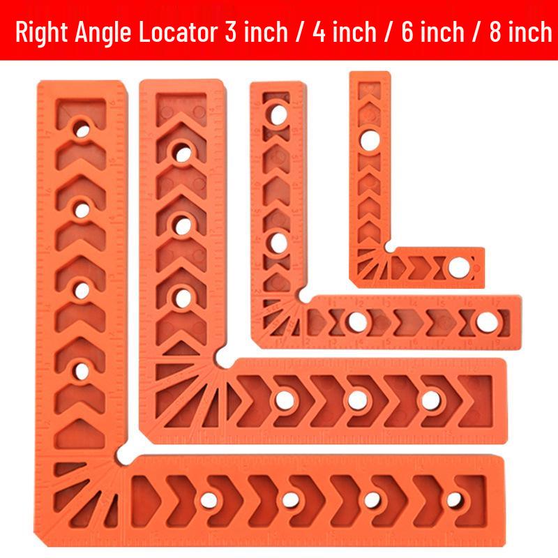 L-Shaped 90° Right Angle Positioning Ruler for Woodworking and Stone, Thickened Plastic Design