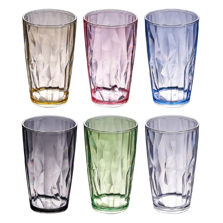 Shatterproof Wine Glasses Water Tumblers Reusable Fruit Juice Beer Champagne Cup