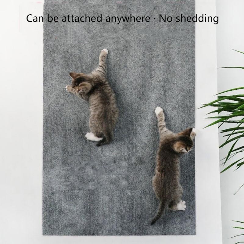 2pcs Cats Scratching Post Furniture Protectors Trimmable NonSlip Polyester Carpet Pad