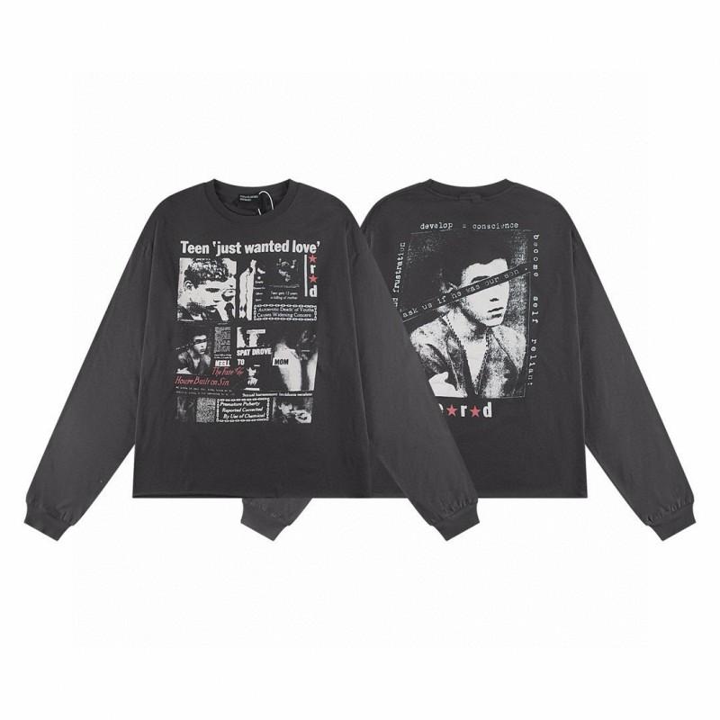 Unisex Oversized Hoodie With Distressed Washed Print Streetwear Cotton Sweatshirt Fall