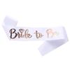 Gold Foil Bachelorette Party Sash Set: 'BRIDE TO BE' & 'TEAM BRIDE'