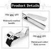 Stainless Steel Hot Plate Clips Anti Slip Pizza Pan Bowl Tongs Multipurpose Gripper for Microwave Oven Air Fryer Kitchen Utensil