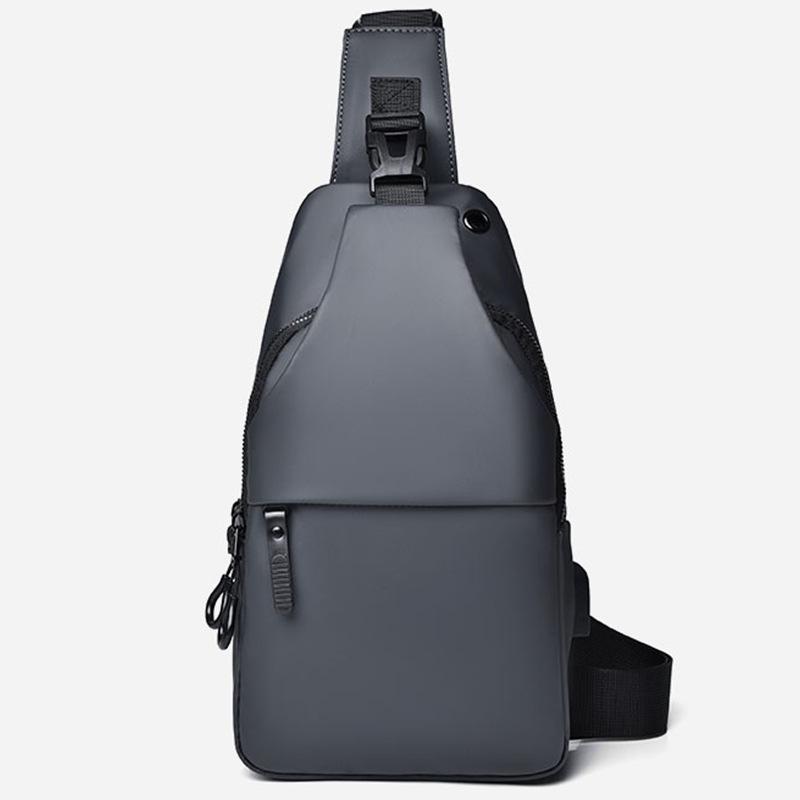 Men's Chest Bag Korean Style Fashionable Shoulder Bag Crossbody Sports Small Backpack Water-proof Chest Bag Hanging Bag