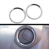 2/4pcs For Nissan Micra March K13 Versa Sunny Almera Latio 2011-2017 AC Air Vent Ring Cover Trim ABS Chrome Car Styling Frame