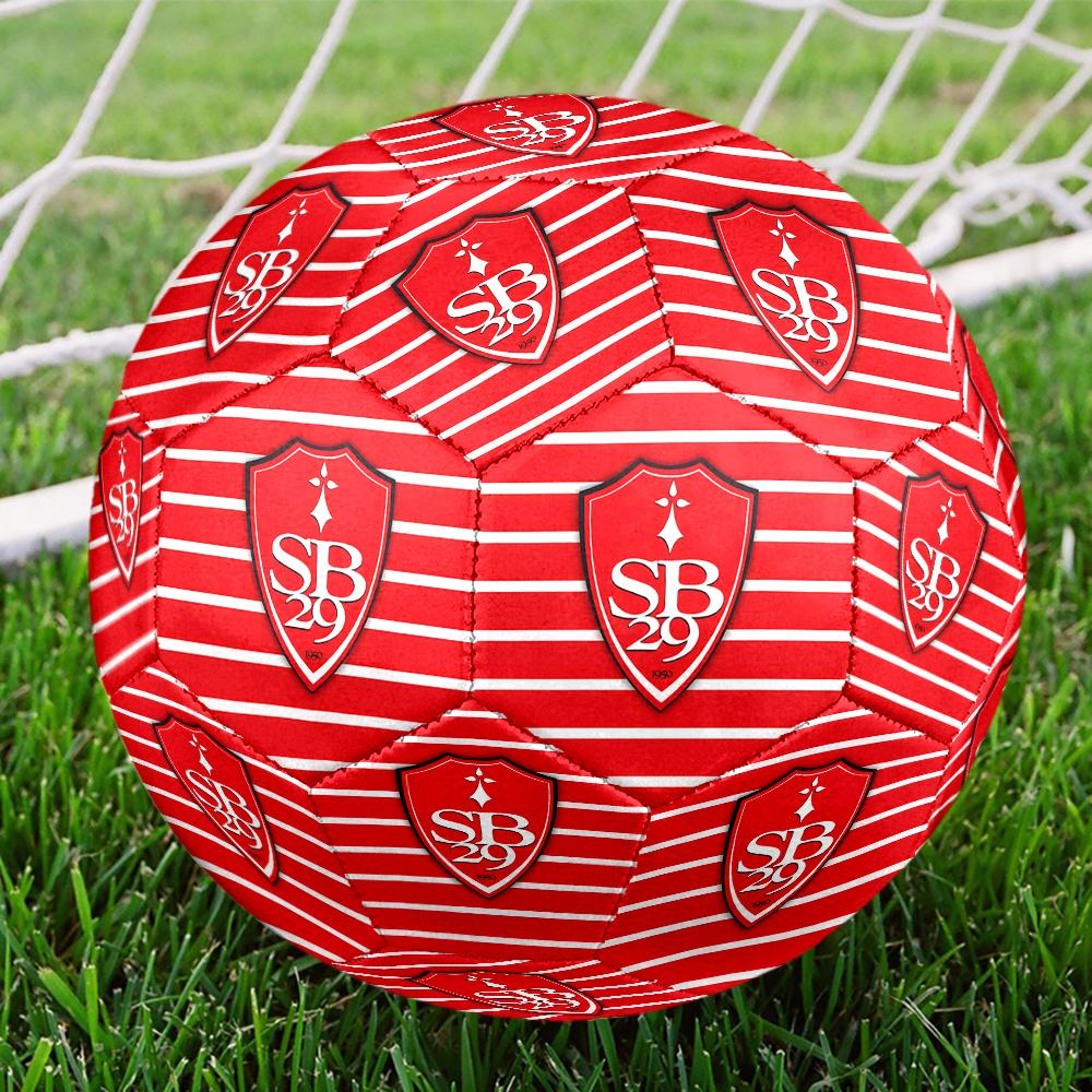 Strength Brestois Emblem Size 5 Soccer Balls, Anti-Slip, Protective Football, Outdoor Sport, a Unique Gift Suitable for Him/her, Birthdays