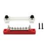 Universal Power Distribution Terminal Block with Transparent Cover Junction Row for Automotive Car Marine Boat Power System