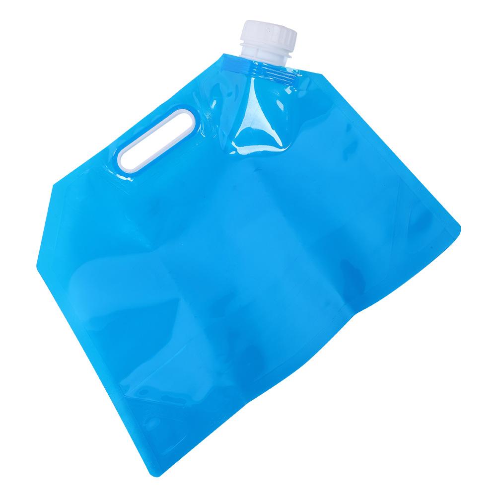 3L Portable Camping Hiking Folding Water Storage Lifting Bag for Survival Outdoor Travel Blue