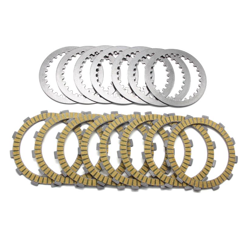 Motorcycle Clutch Friction Steel Plates Kit 22201MT7‑000 22321‑MG8‑000 For Honda NR750N RVF750 RC45 Engine Clutch Disc Accessory