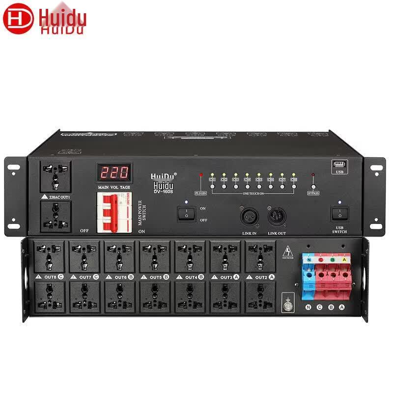 HuiDu DV-1608 16-Channel High-Power Power Sequencer (CN version)