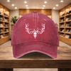 pc Baseball Cap a Casual Duckbill Hat New Style Antler Skull Versatile Hat Adjustable Sports Cap Suitable for Vacations Tra
