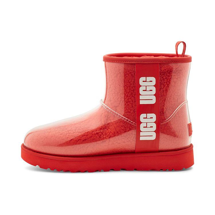 UGG Classic Clear Mini Lava Flow Women Sneakers Red 1113190-LFL