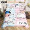 Cartoon Sheep Farm Animals Duvet Cover Set, Butterfly Princess Bedding Set, Soft Comfortable Breathable Duvet Cover