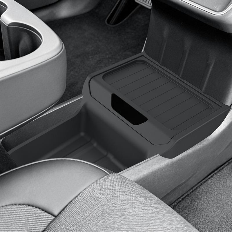 for Tesla Model Y Standard 2026 Accessories Center Console Storage Organizer Box Armrest Box Storage Tray Protection Mat