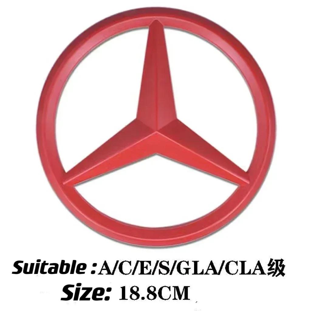 Car Sticker 1Pcs Car Front Grille Badge Decal Cover Emblem for Mercedes Benz W204 W205 W210 W211 W212 W213 C E Class GLA GLK ML 