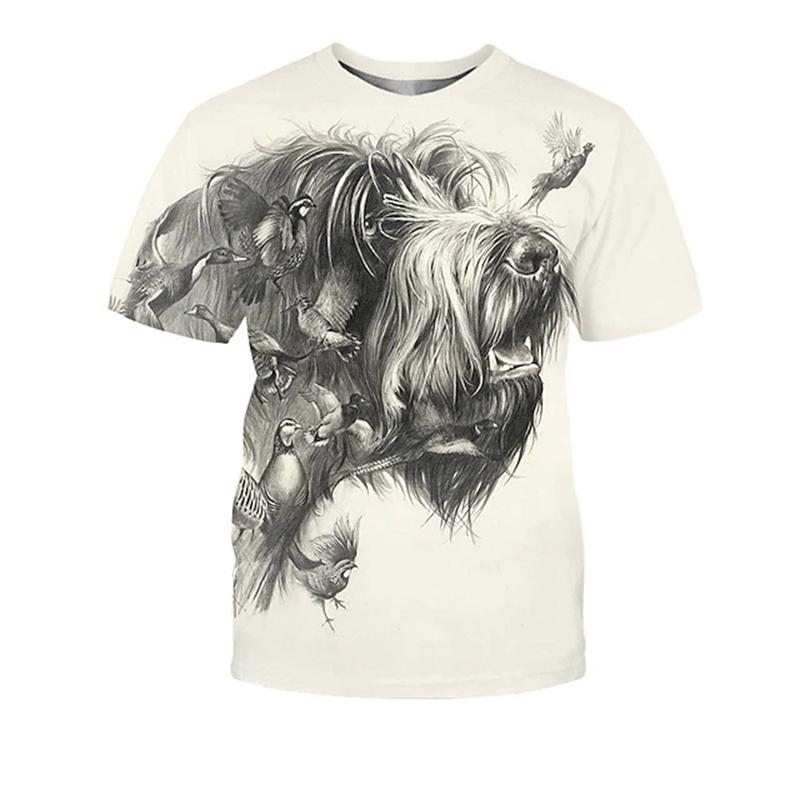 

Hunting Dog Print T-Shirts For Men Round Neck Short Sleeve Dachshund Graphic Tops Casual Men Women T Shirts Harajuku Y2k Tees 5XL