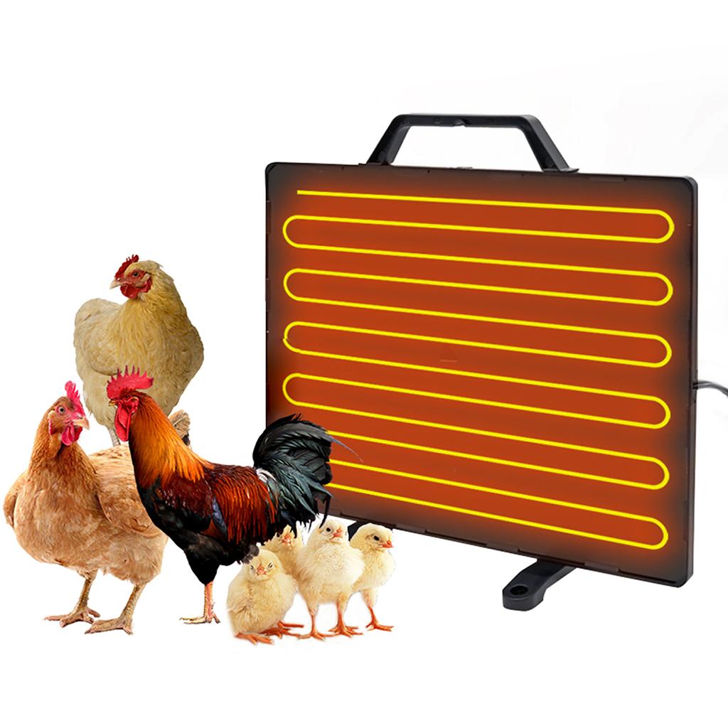 Thermostatic Chicken Coop Heater 160W Poultry Heating Panel 0-99 Celsius    Temperature Winter Farm Radiant Heating Board Stainless Steel Hea