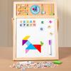 Children's Multifunctional Learning Stand: Double-Sided Erasable Drawing Board with Three Languages for Early Education.
