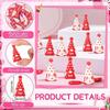 Valentines Gnomes Decor 30 Pieces Heart Mini Figurines Holiday Gnomes Valentines Decorations Set For Home Bedroom Living Room