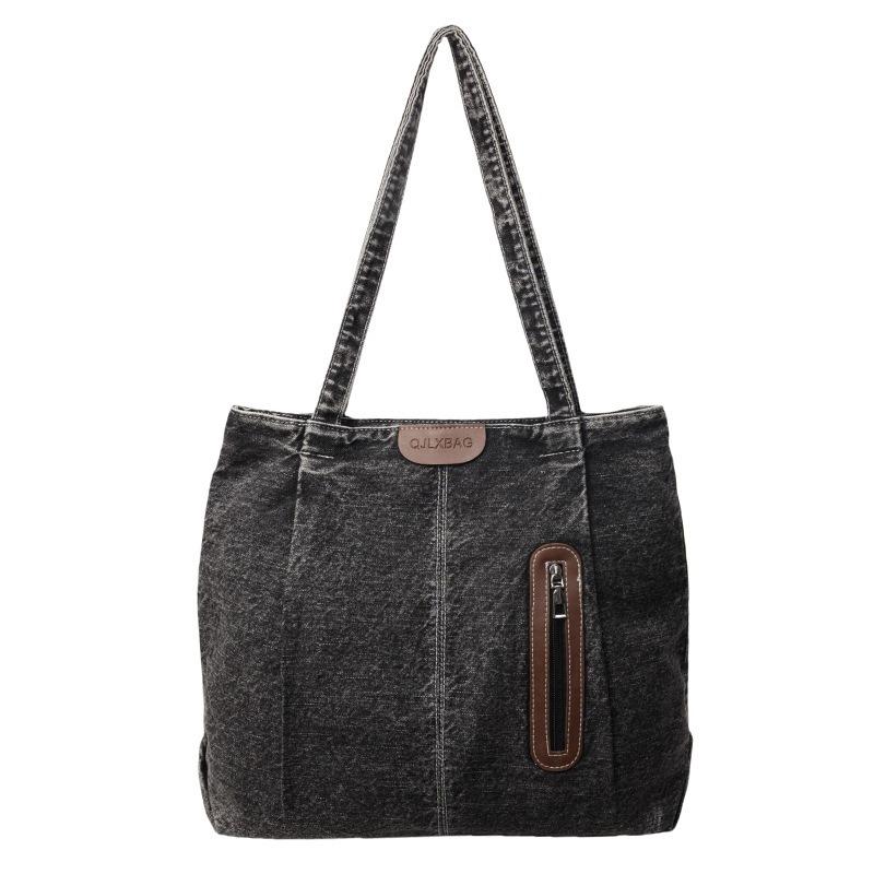 Casual Large-capacity Denim Tote Bag Versatile Shoulder Bag