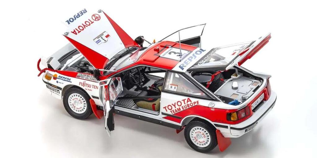 Kyosho Original 1/18 Scale Toyota Celica GT-Four (ST165) 1990 Safari #3 Finished Product
